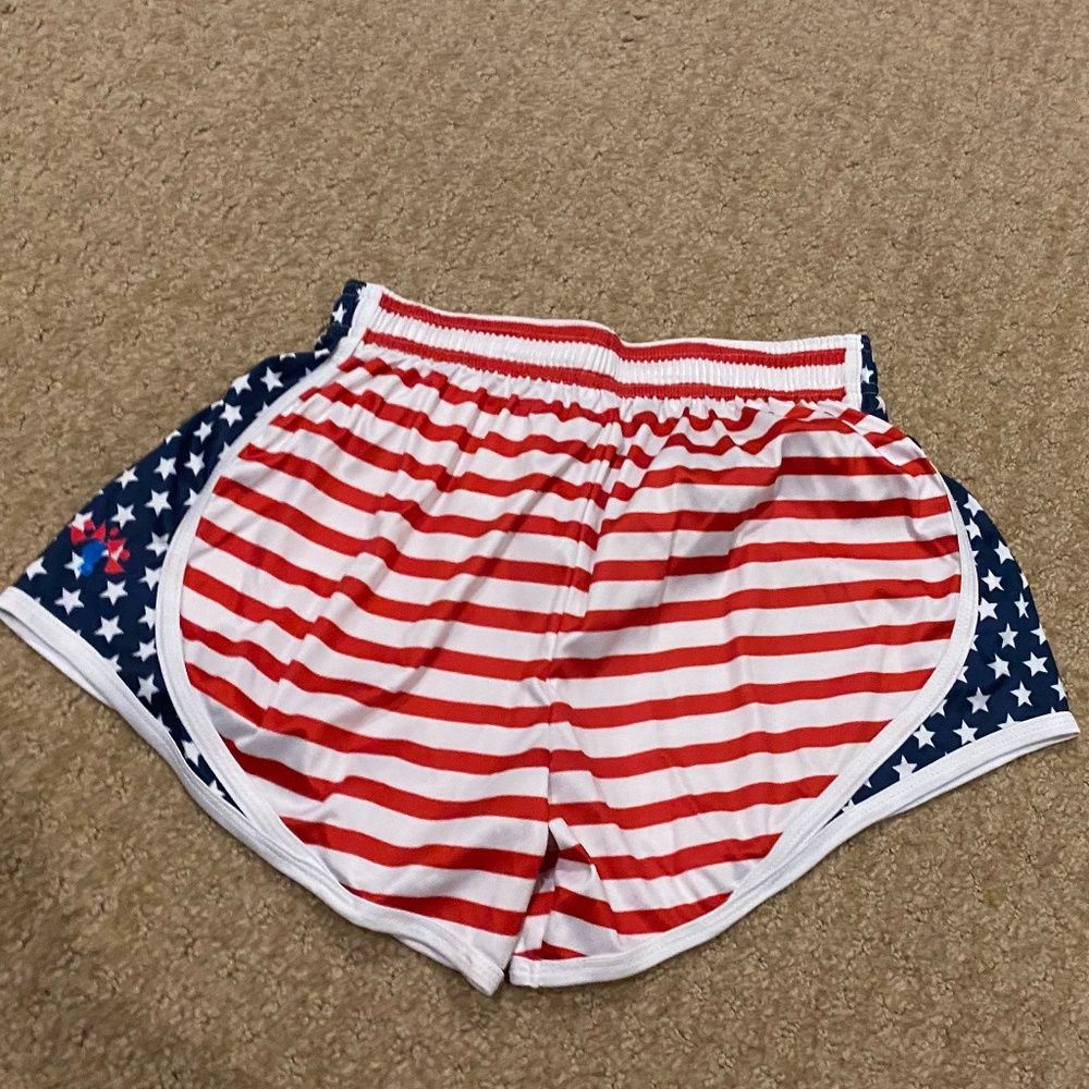 American Flag Lacrosse Shorts